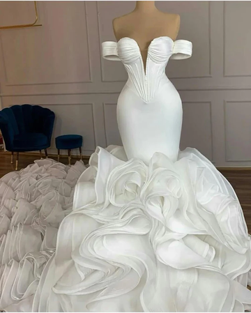 Romantic Outdoor Wedding Bridal Dress Wedding Dresses HZ1023